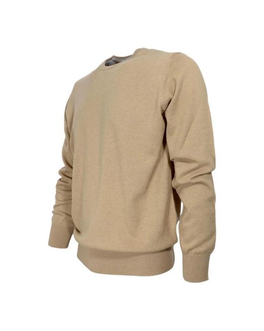 Cashmere Company Round-Neck Knitwear in het Brown voor heren