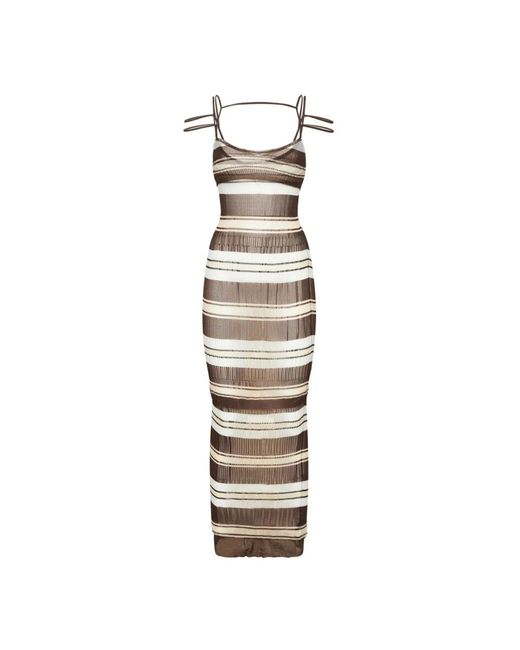 Jacquemus Metallic Midi Dresses