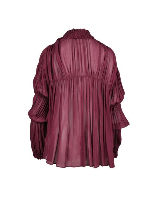 Dondup Purple Viskosebluse