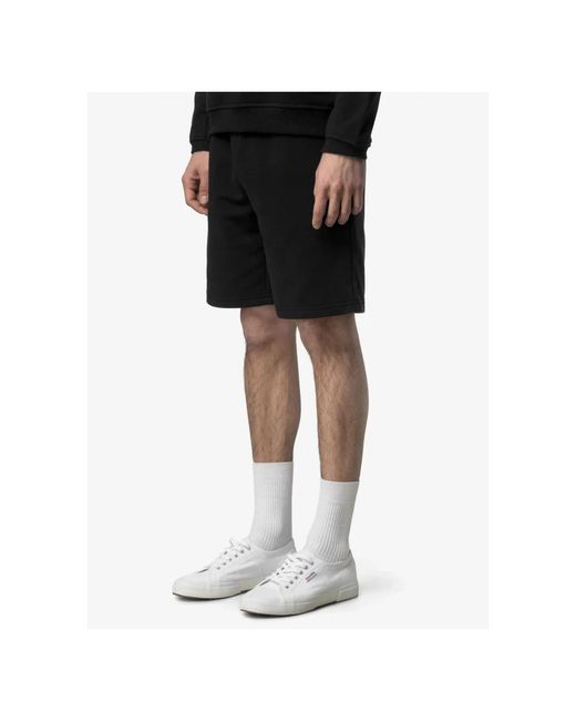 K-Way Black Casual Shorts for men