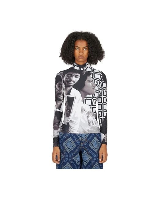 Ahluwalia Blue Long Sleeve T-Shirts
