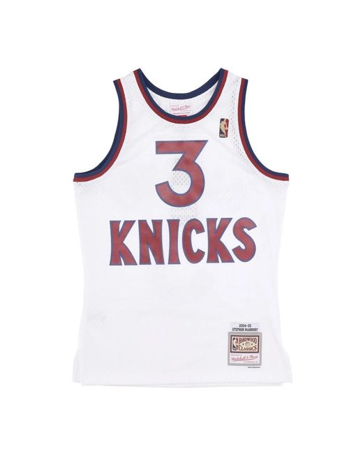 Mitchell & Ness Fitness ,Wit ,Polyester Nba Hwc Jersey 2004 Marburye N°3 in het White voor heren