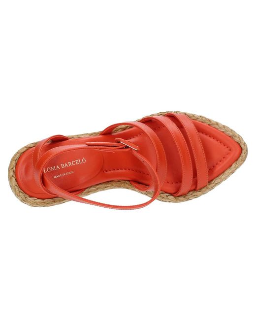Paloma Barceló Red High Heel Sandals