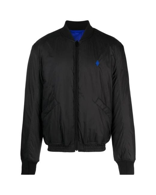 Marcelo Burlon Jassen ,Zwart ,Reversible Cross Bomber Jacket in het Black voor heren