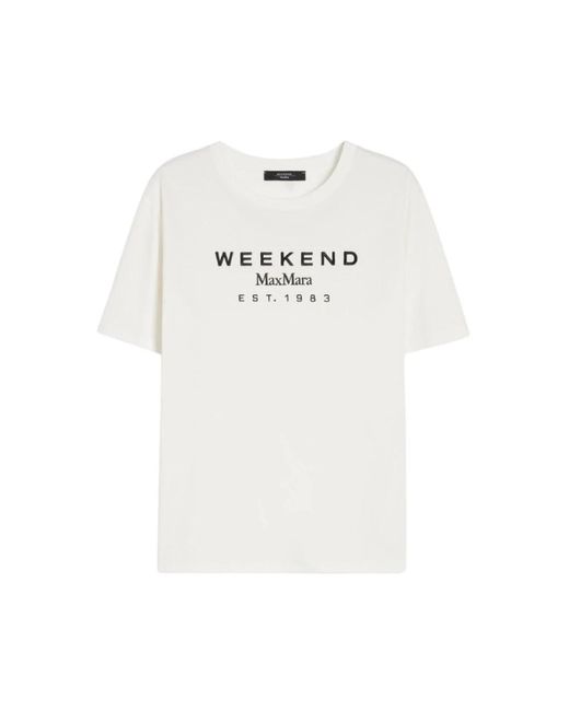 T-Shirts Weekend by Maxmara de color White