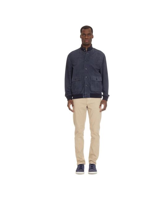 Valstar Blue Leather Jackets for men