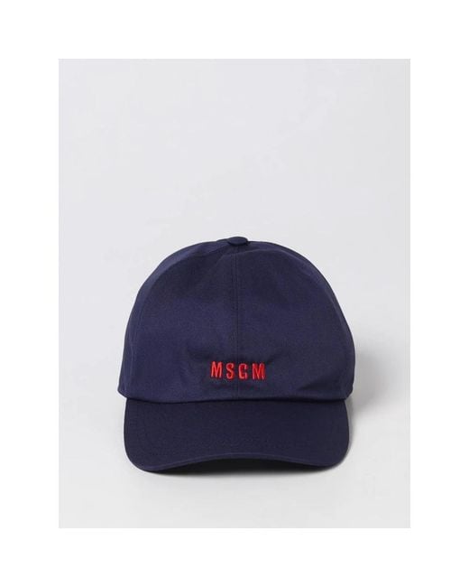 Caps MSGM de hombre de color Blue