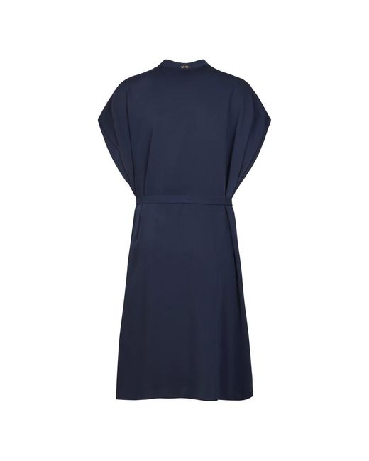 Herno Blue Shirt Dresses
