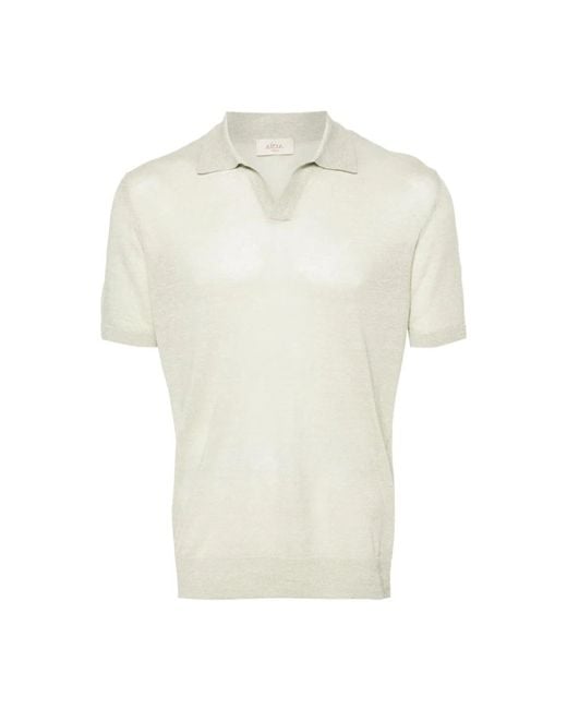 Altea Stilvolles polo shirt in salvia farbe in White für Herren