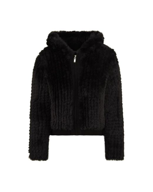 Bomboogie Faux Fur & Shearling Jackets in het Black