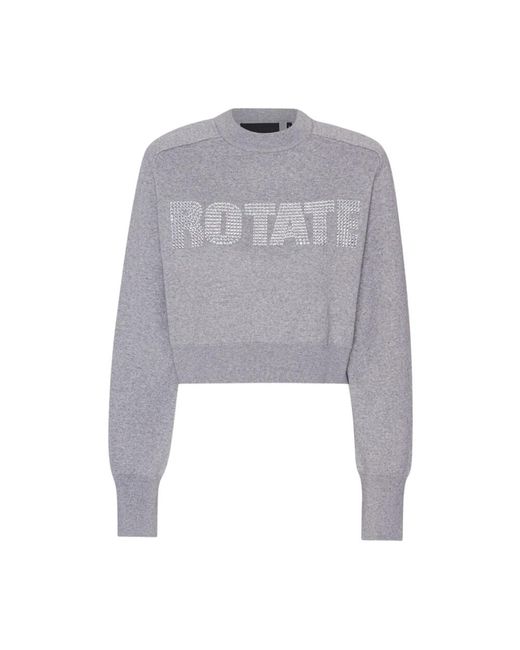 Knitwear > round-neck knitwear ROTATE BIRGER CHRISTENSEN en coloris Gray