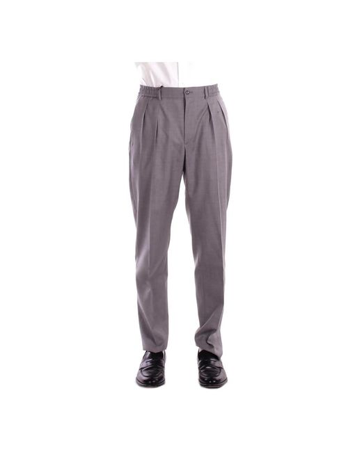 Tagliatore Gray Straight Trousers for men