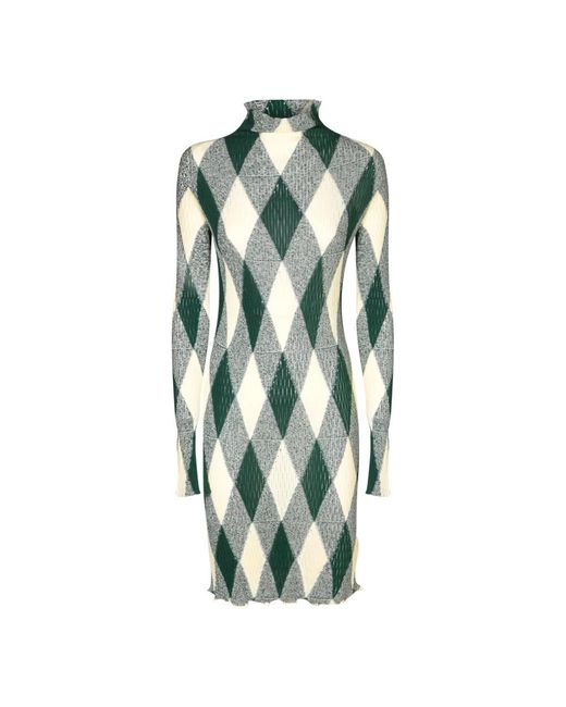 Burberry Green Knitted Dresses