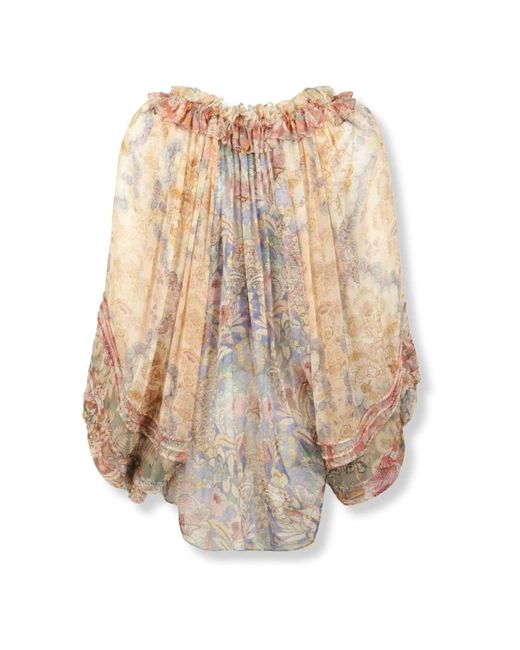 Zimmermann Brown Blouses