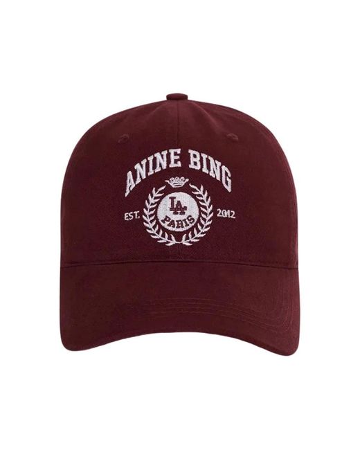 Anine Bing Red Hats & Caps