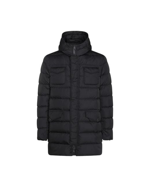 Herno Black Down Coats for men