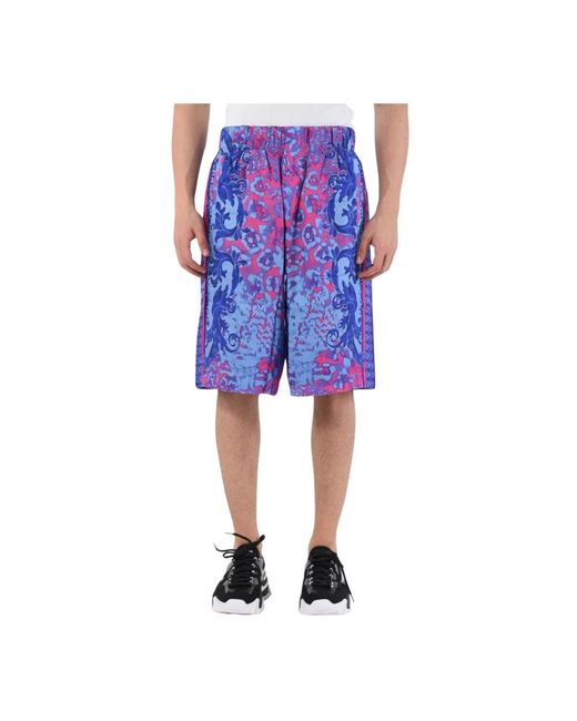 Versace Blue Casual Shorts for men
