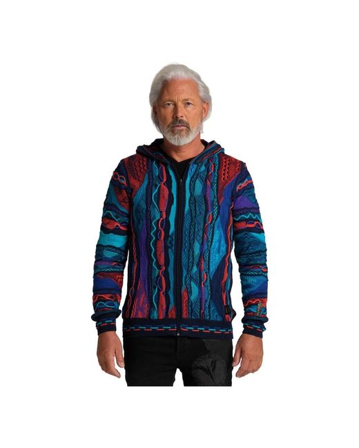 carlo colucci Blue Zip-Throughs for men