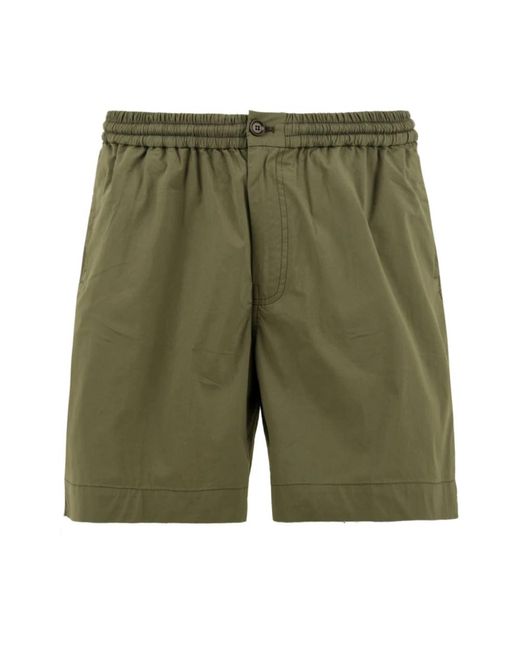 Aspesi Korte Broeken ,Groen ,Katoen Shorts in het Green voor heren
