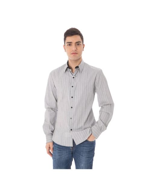CoSTUME NATIONAL Gray Casual Shirts for men