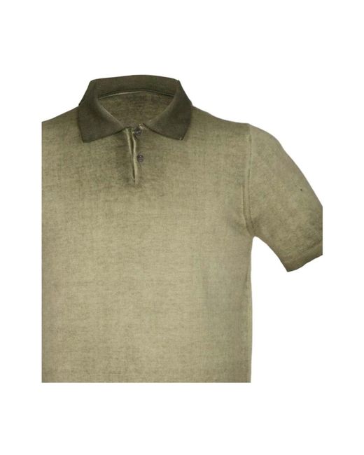 Alpha Studio Grünes oliven polo shirt in Green für Herren