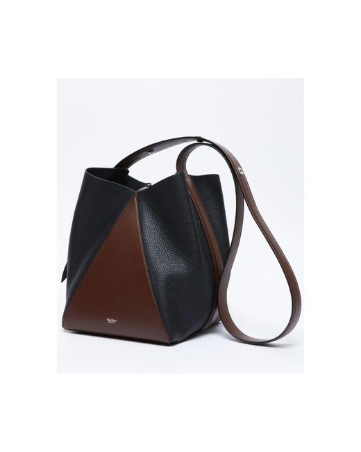 Max Mara Blue Elegante Bucket Bag