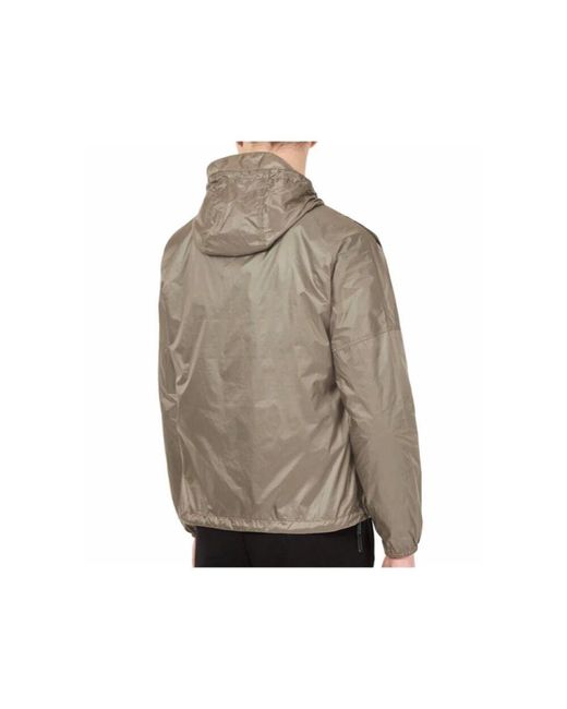 Armani Nylonjacke mit maxi-logo in Gray für Herren