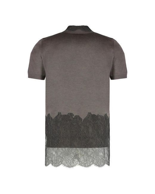 Fendi Gray Polo Shirts for men