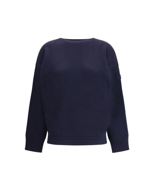Chloé Round-Neck Knitwear in het Blue