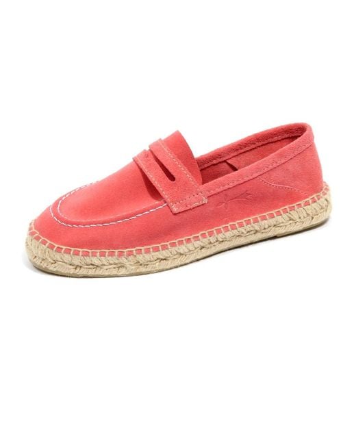 Manebí Pink Wildleder Espadrilles Loafer Schuh