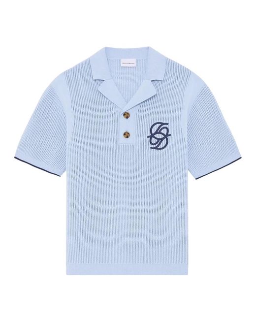 Drole de Monsieur Blue Polo Shirts for men