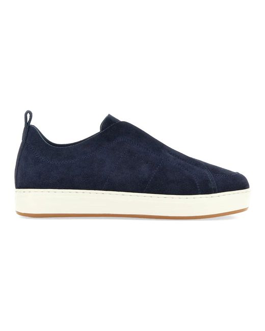 Sneakers slip-on in camoscio ispirate al passato di Hogan in Blue da Uomo