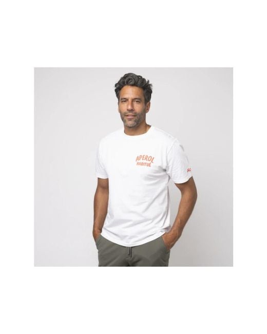 Mc2 Saint Barth T-Shirt Apérol Habitué in het White voor heren