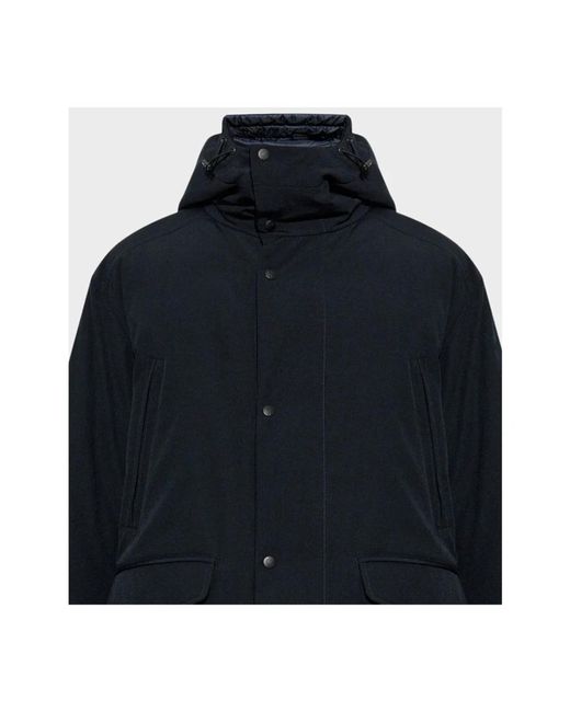Moncler Blue Parkas for men