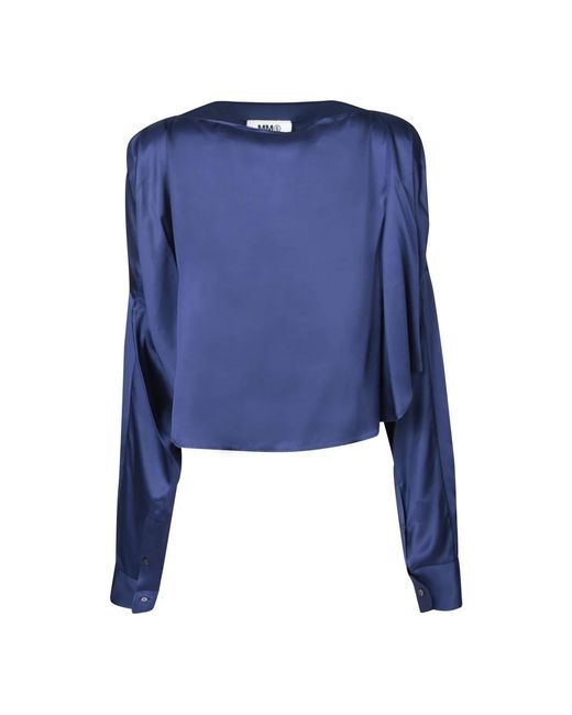 MM6 by Maison Margiela Blue Blouses