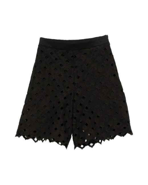Max Mara Black Short Shorts