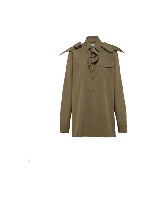Prada Green Shirts