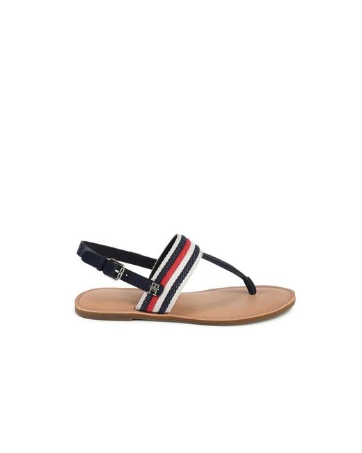 Tommy Hilfiger Brown Flat Sandals
