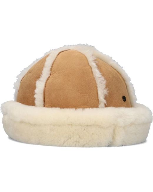 Warmbat Accessoires ,Veelkleurig ,Wol Bruine Merinowol Cobar Hat in het Natural