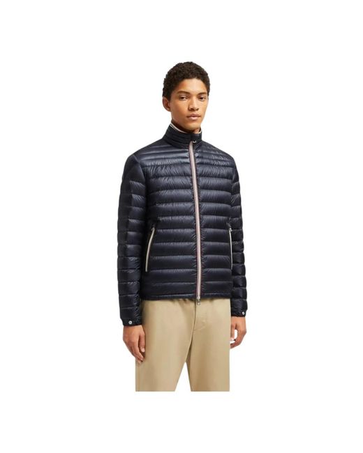 Moncler Daunenjacke Mit Tricolour-Details in Blue für Herren