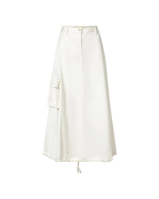 Midi Skirts Fabiana Filippi de color White