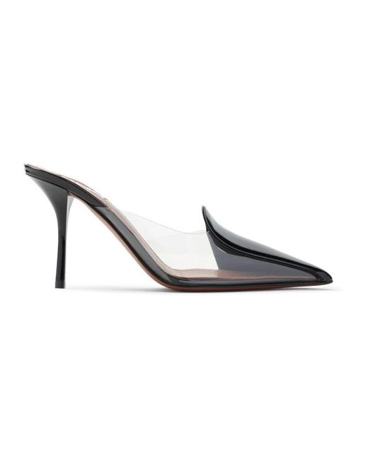 Alaïa White Heeled Mules