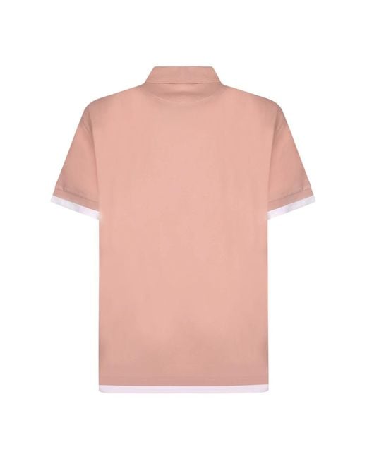 7 For All Mankind Pink Polo Shirts for men