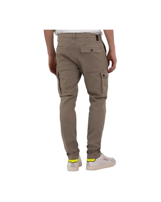 Trousers > slim-fit trousers Replay pour homme en coloris Gray