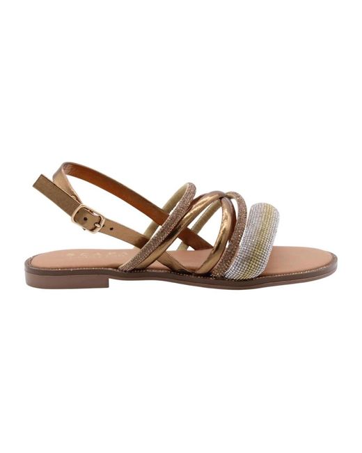 Flat Sandals Scapa en coloris Brown