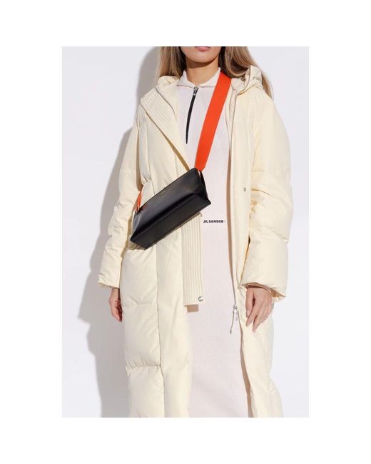 Jil Sander Orange 'goji small' schultertasche