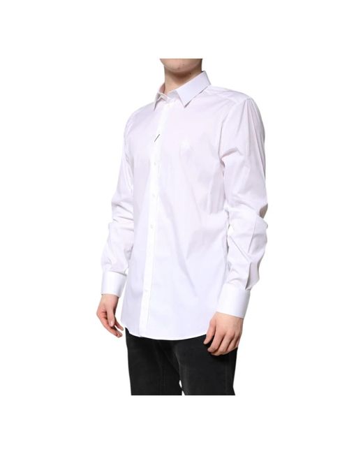 Dolce & Gabbana White Formal Shirts for men