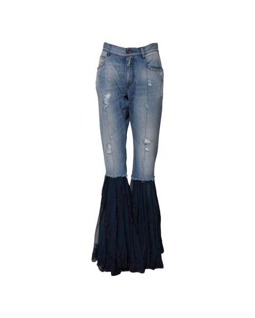 Dolce & Gabbana Blue Flare Jeans