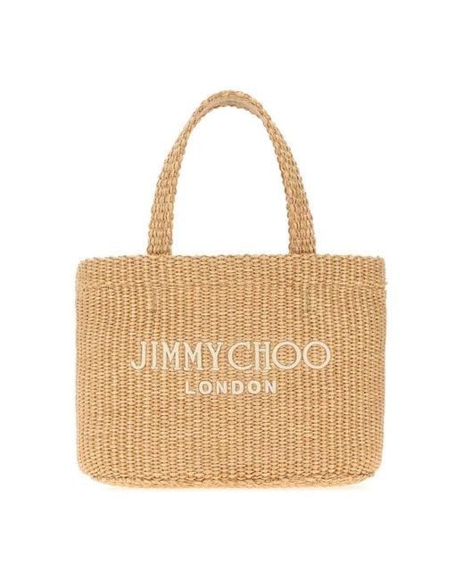 Jimmy Choo Metallic Tote Bags