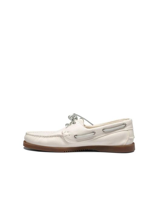 Paraboot Barth Deck Shoe in White für Herren
